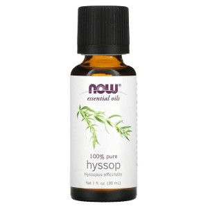 100% Pure Hyssop Oil 30 мл | Now Foods