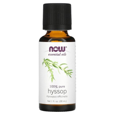 100% Pure Hyssop Oil 30 мл | Now Foods