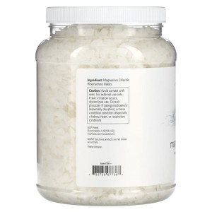 100% Pure Magnesium Flakes 1531 гр | Now Foods