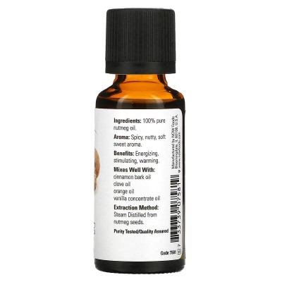 100% Pure Nutmeg Oil 30 мл | Now Foods
