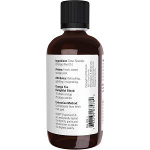 100% Pure Orange Oil 118 мл | Now Foods