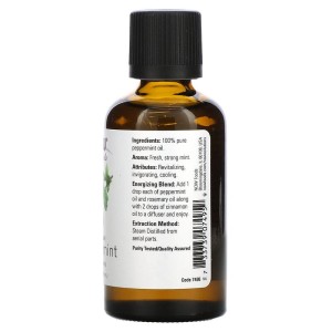 100% Pure Peppermint Oil 59 мл | Now Foods