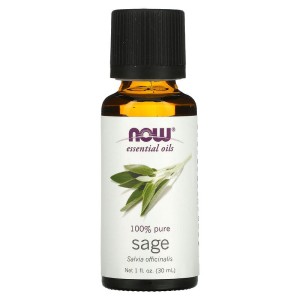 100% Pure Sage Oil 30 мл | Now Foods
