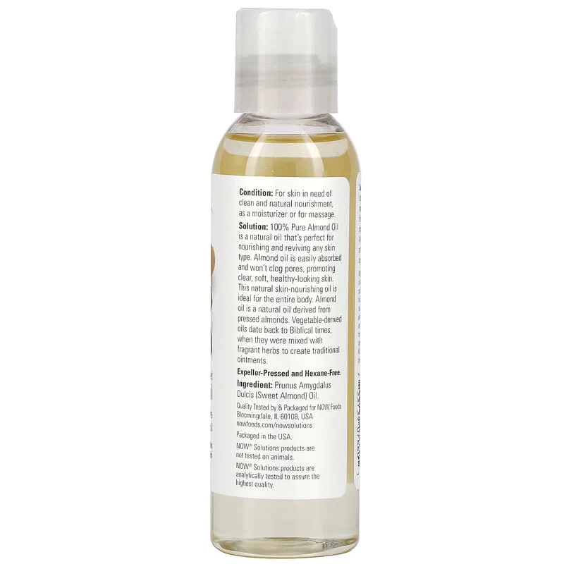 100% Pure Sweet Almond Oil 118 мл | Now Foods 100% Pure Sweet Almond Oil 118 мл | Now Foods