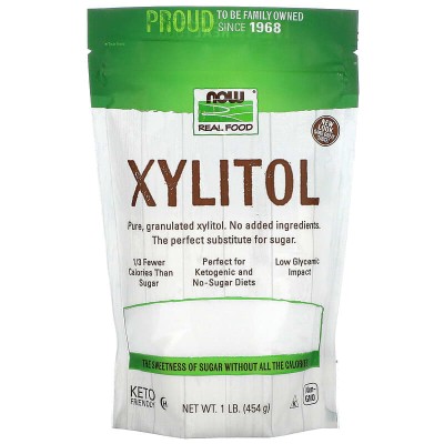 100% Pure Xylitol 454 гр | Now Foods