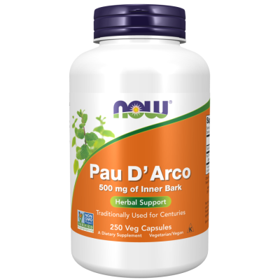 Кора от Мравчено дърво (Pau d’arco) 500 мг 250 веге капсули | Now foods Противовирусни, антибактериални и противогъбични свойства Силен антиоксидант и имуностимулант Подсилва имунната система Какв Кора от Мравчено дърво (Pau d’arco) 500 мг 250 веге капсул