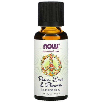 Peace, Love & Flowers Balancing Oil Blend 30 мл | Now Foods Peace, Love & Flowers Balancing Oil Blend 30 мл | Now Foods