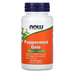 Peppermint Gels 90 гел-капсули | Now Foods