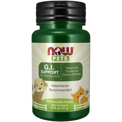 PET GI Support (Probiotic) 90 таблетки | Now Foods Подобрява чревната флора Подпомага функцията на храносмилателната система За разграждане на мазнини и въглехидрати Подпомага здравето на стомашно-чре PET GI Support (Probiotic) 90 таблетки | Now Foods Под