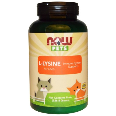 PET L-Lysine Powder (For Cats) 226,8 гр | Now Foods Подпомага растежа на котките За по-добро усвояване от тялото на калций Помага за зарастването на травми Подходящо средство след оперативни наме PET L-Lysine Powder (For Cats) 226,8 гр | Now Foods Подпома