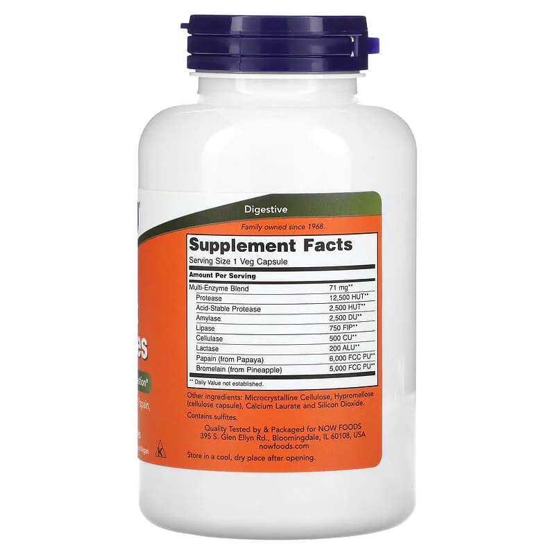 Plant Enzymes 240 веге капсули | Now Foods Plant Enzymes 240 веге капсули | Now Foods