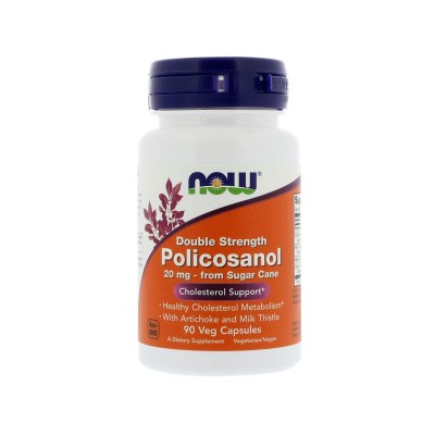 Policosanol 20 мг 90 вегетариански капсули | Now Foods За понижаване на лошия и повишаване на добрия холестерол Намалява съдържанието на триглицериди в плазмата на кръвта Бори се с високото кръвно наляга Policosanol 20 мг 90 вегетариански капсули | Now Fo