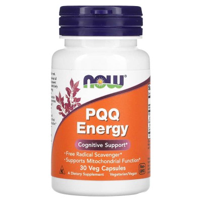 PQQ Energy 20 мг 30 веге капсули | Now Foods PQQ Energy 20 мг 30 веге капсули | Now Foods