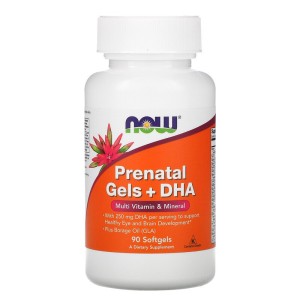 Витамини за Бременни Pre-Natal + DHA 90 дражета | Now Foods 