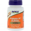 Probiotic-10 25 Billion 50 веге капсули | Now Foods
