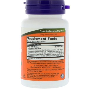 Probiotic-10 25 Billion 50 веге капсули | Now Foods