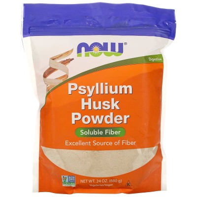 Индийски живовляк (Псилиум) на прах 680 гр | Now Foods
