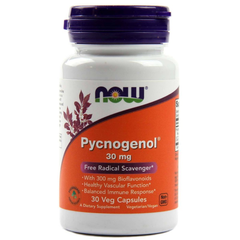 Пикногенол 30 мг 30 веге капсули | Now Foods