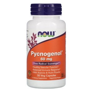 Pycnogenol 60 мг 50 вегетариански капсули | Now Foods