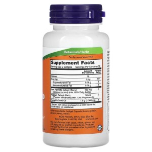 Pygeum & Saw Palmetto 60 гел-капсули | Now Foods
