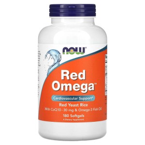 Red Omega 180 дражета | Now Foods