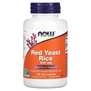 Red Yeast Rice 600 мг 120 веге капсули | Now Foods