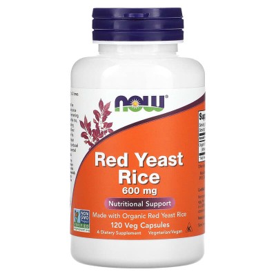 Red Yeast Rice 600 мг 120 веге капсули | Now Foods
