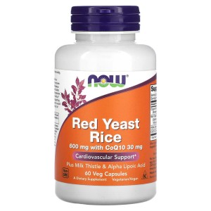 Red Yeast Rice with CoQ10 60 веге капсули | Now Foods