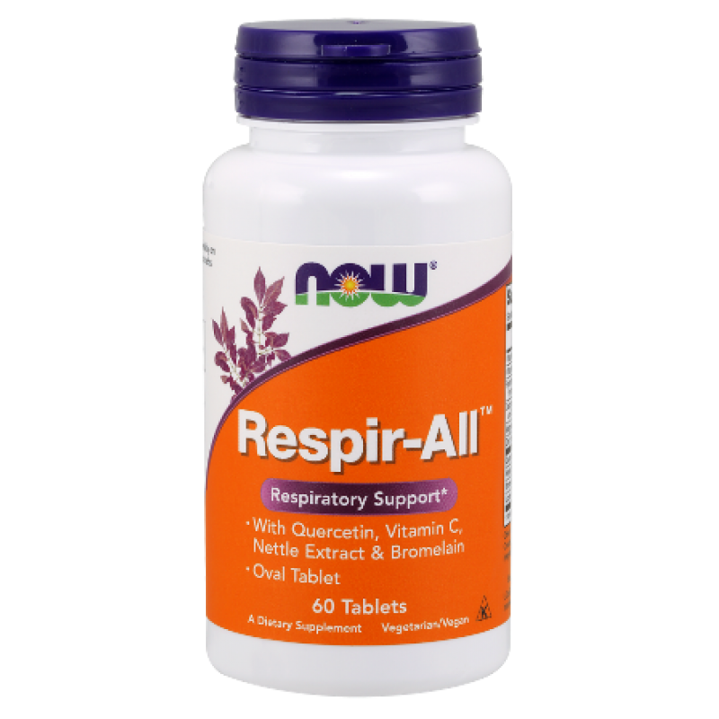 Respir-ALL Allergy 60 таблетки | Now Foods