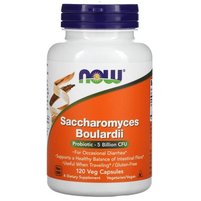 Saccharomyces Boulardii 120 веге капсули | Now Foods Saccharomyces Boulardii 120 веге капсули | Now Foods