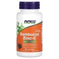 Sambucus Zinc-C 60 подезични таблетки | Now Foods