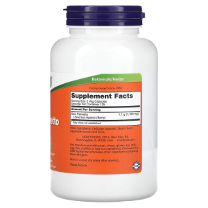 Сао Палмето Saw Palmetto 550 мг 250 веге капсули | Now Foods
