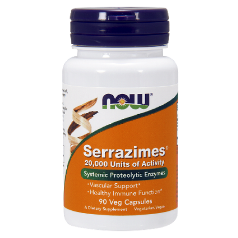 Serrazimes 90 веге капсули | Now Foods