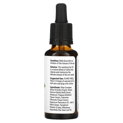 Soothing Herbal Blend Ear Oil Relief 30 мл | Now Foods