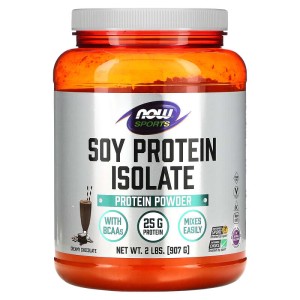 Soy Protein Isolate Powder (Flavored) 907 гр | Now Foods