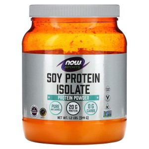 Soy Protein Isolate Powder (Unflavored) 544 гр | Now Foods