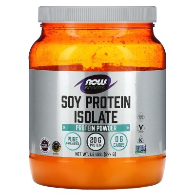 Soy Protein Isolate Powder (Unflavored) 544 гр | Now Foods