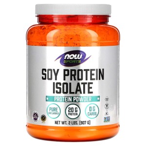 Soy Protein Isolate Powder (Unflavored) 907 гр | Now Foods