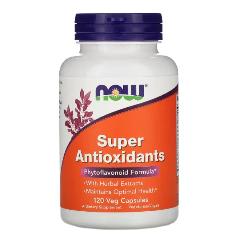 Super Antioxidants 120 веге капсули | Now Foods Super Antioxidants 120 веге капсули | Now FoodsПритежава силни антиоксидантни качества
Противодейства на свободните радикали
Понижава холестеролните нива
Повишава силата и енергията
При хранос Super Antioxidants 120 веге капсули | Now Foods Притежава силни антиоксидантни качества Противодейства на свободните радикали Понижава холестеролните нива Повишава силата и енергията При храносмила Super Antioxidants 120 веге капсули | Now Foods Притежава
