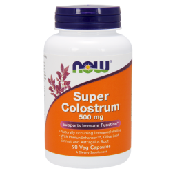 Super Colostrum 500 мг 90 веге капсули | Now Foods