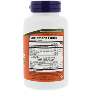 Супер Храносмилателни Ензими 180 таблетки | Now Foods