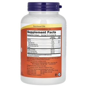 Super Omega 3-6-9 1200 мг 180 гел-капсули | Now Foods
