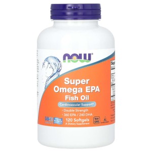 Super Omega EPA Fish Oil 120 гел-капсули | Now Foods