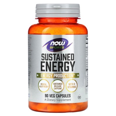 Sustained Energy 90 веге капсули | Now Foods