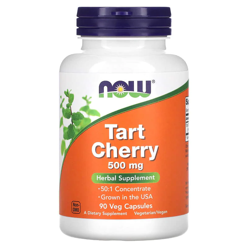Tart Cherry 500 мг 90 веге капсули | Now Foods Tart Cherry 500 мг 90 веге капсули | Now Foods