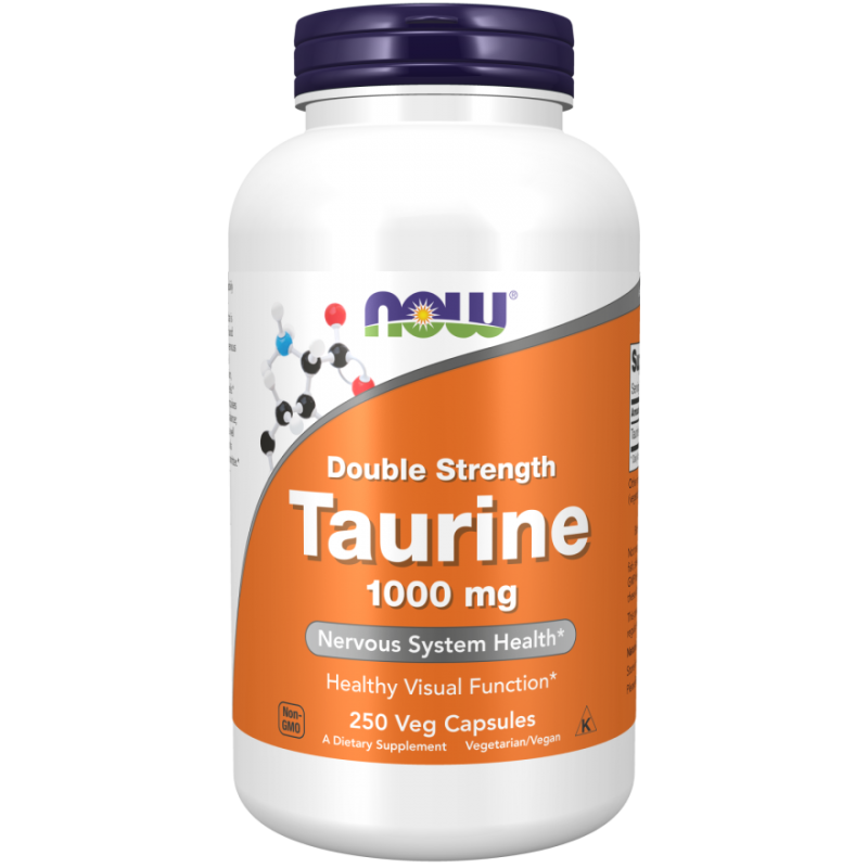 Таурин 1000 мг 250 веге капсули | Now Foods