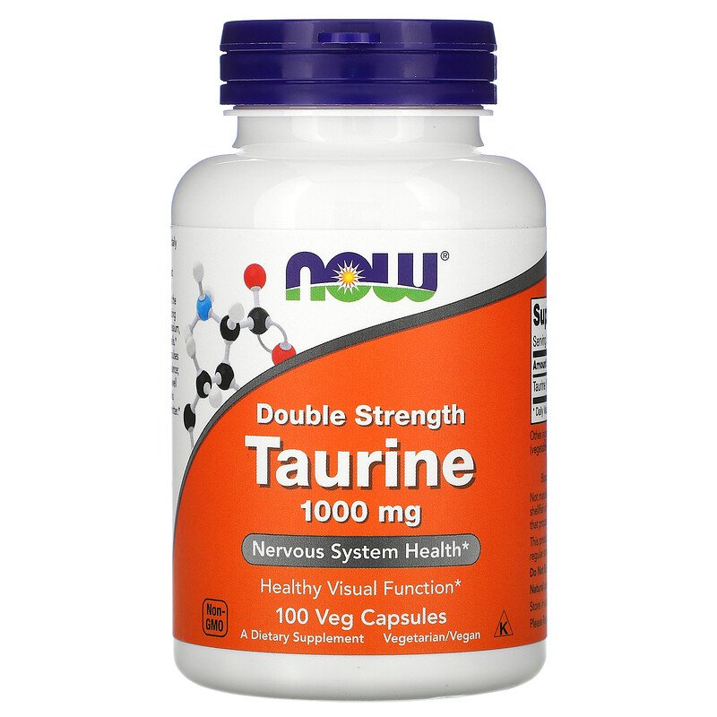 Таурин 1000 мг 100 веге капсули | Now Foods
