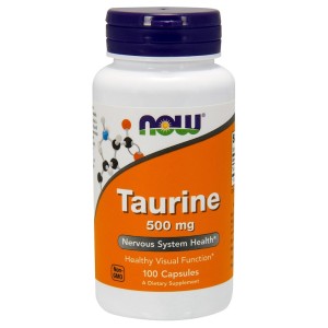 Таурин 500 мг 100 капсули | Now Foods