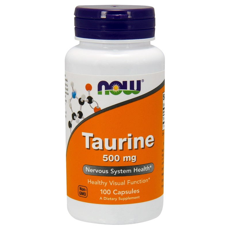 Таурин 500 мг 100 капсули | Now Foods