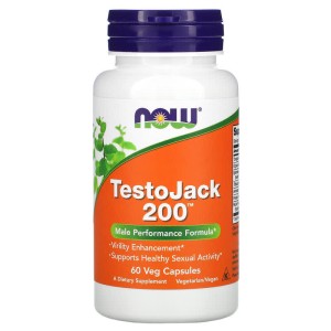 Testo Jack 200 60 веге капсули | Now Foods